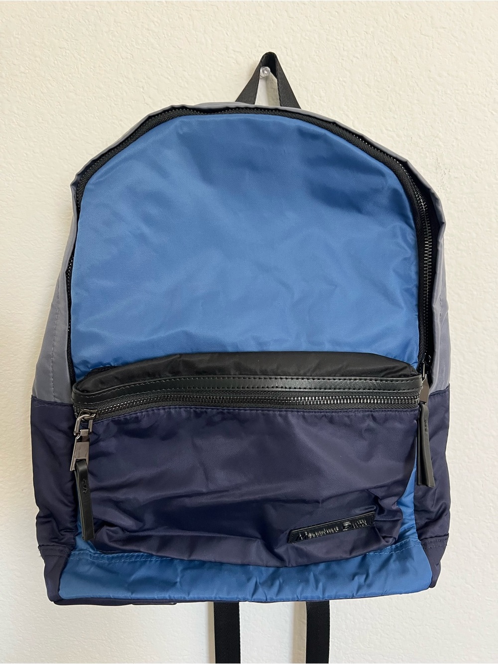 Massimo Dutti Blue and Navy Kids' Nylon Backpack